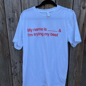 Fill In The Blank T Shirt | Size L.